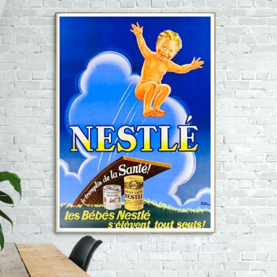 Affiche Les Bébés Nestlé s'élèvent tout seuls
