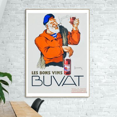 Affiche Les Bons Vins Buvat