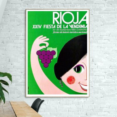 Affiche Rioja 1980, Fiesta de la Vendimia