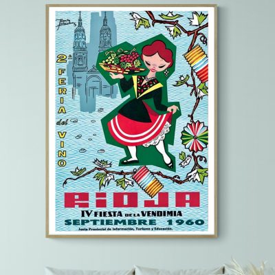 Affiche Rioja 1960, Fiesta de la Vendimia