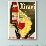 Bière Kiravi Valpirière avec verre de vin.