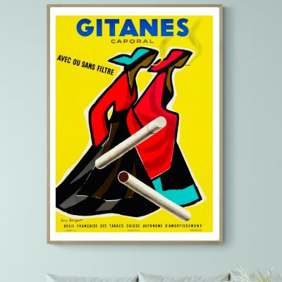 Affiche Cigarettes Gitanes