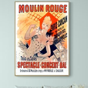 Affiche Moulin rouge : Paris-Cancan tous les Soirs, Toutes les Célébrités Chorégraphiques
