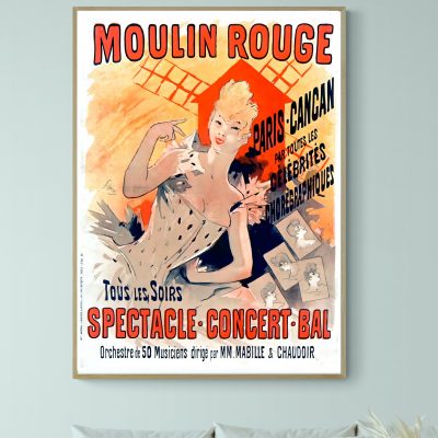 Affiche Moulin rouge : Paris-Cancan tous les Soirs, Toutes les Célébrités Chorégraphiques