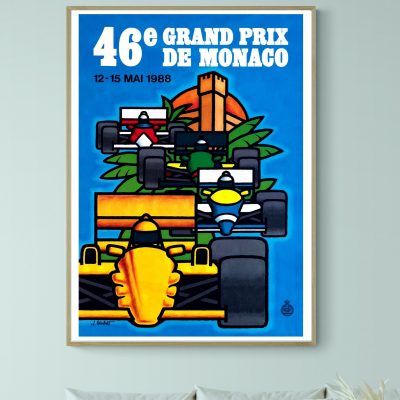 Affiche 46e Grand Prix Monaco 1988