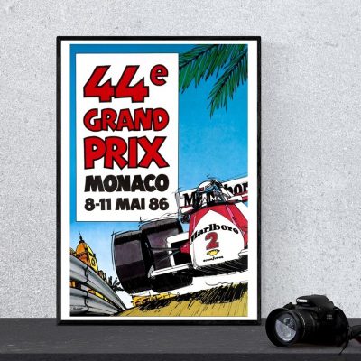 Affiche 44e Grand Prix de Monaco 1986