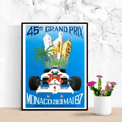 Affiche 45e Grand Prix Monaco 1987