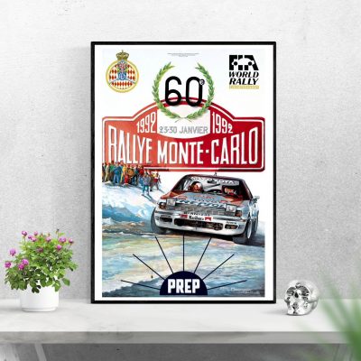 Affiche 60e Rallye MonteCarlo 1992