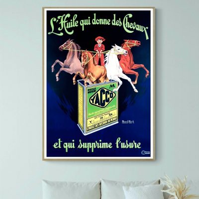 Affiche Yacco, l'Huile qui donne des Chevaux