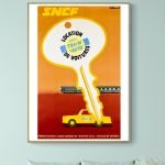 Clé vintage SNCF pour visiter la Côte d'Azur en train ou autocars.