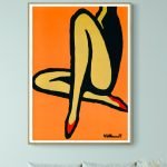 Affiche vintage de la Nuit aux Temps des Ballets Russes, 1952, avec illustration artistique colorée.