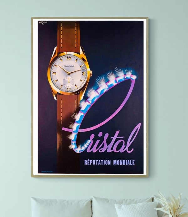 Montre vintage avec bracelet en cuir marron, affichage élégant.