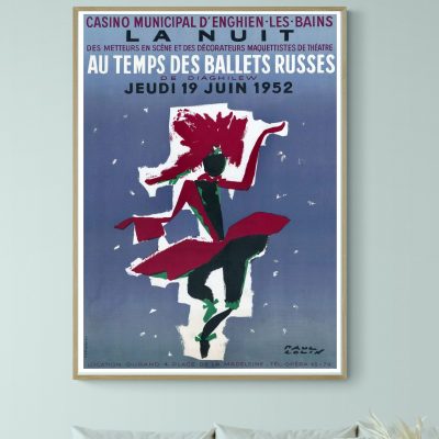 Affiche La nuit aux temps des Ballets Russes - 1952