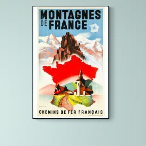 Affiche Les Montagnes de France