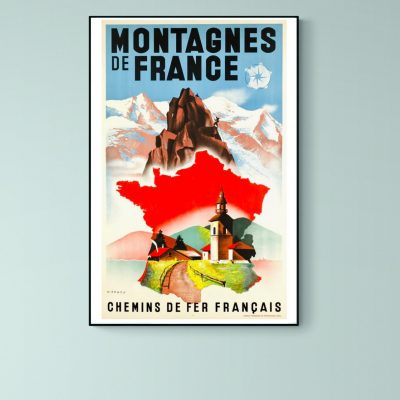 Affiche Les Montagnes de France