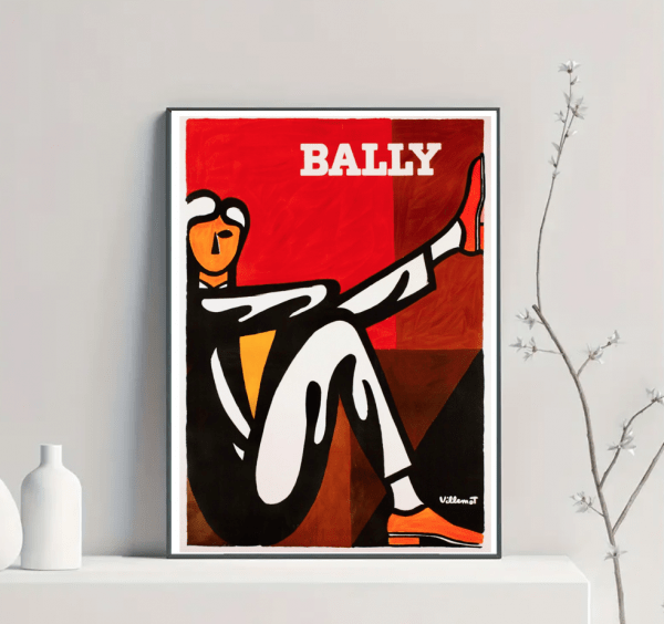 Affiche Chaussures Bally 1980