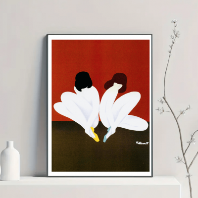 Affiche Chaussures Bally, Les Lotus - 1973