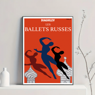 Affiche Diaghilev, Les ballets Russes