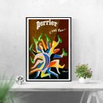 Affiche vintage de la Nuit aux Temps des Ballets Russes, 1952, avec une illustration colorée de dans.