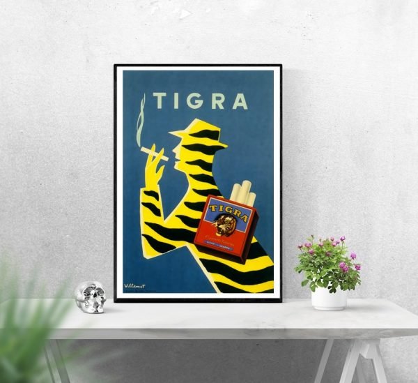 Affiche Cigarettes Tigra