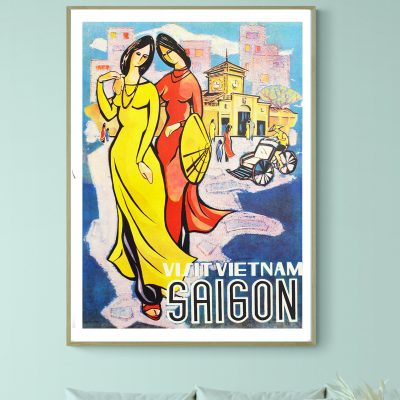 Affiche Visit Vietnam Saigon