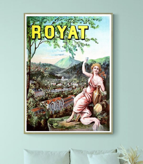 Affiche vintage de la Creuse, Sedelle à Crozant, paysage rural et nature.