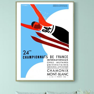 Affiche 24e Championnats de France Internationaux Ski