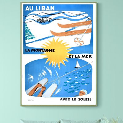 Affiche Au Liban, à la Montagne et la Mer