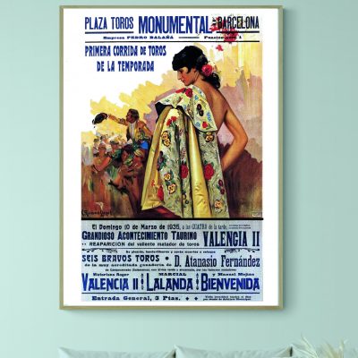 Affiche Plaza de Toros - Barcelona 1935