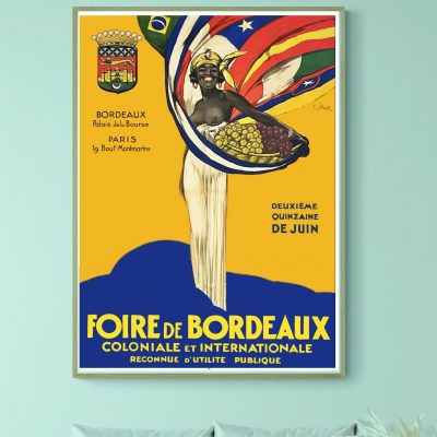 Affiche Foire de Bordeaux Coloniale et Internationale