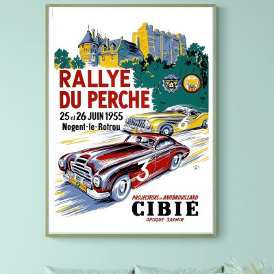 Affiche Rallye du Perche 1955