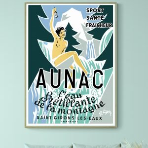 Affiche Aunac, l'eau frétillante de la montagne