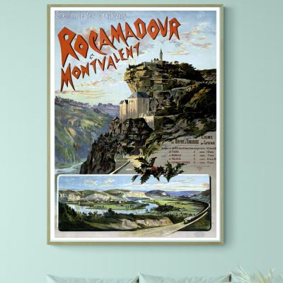 Affiche Rocamadour Montvalent