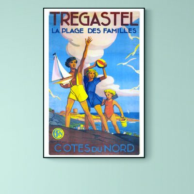 Affiche Tregastel, la Plage des Familles