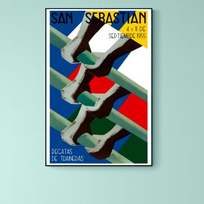 Affiche San Sebastian - Regatas de Traineras 1955