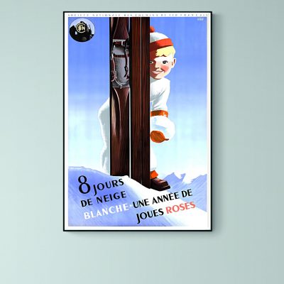 Affiche 8 jours de Neige Blanche, une Année de Joues Roses