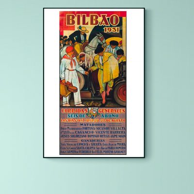 Affiche Corridas Générales - Bilbao 1931