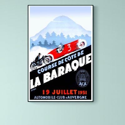 Affiche Course de Côte de la Baraque 1931
