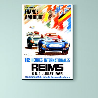 Affiche Reims 1965 - 12 Heures Internationales