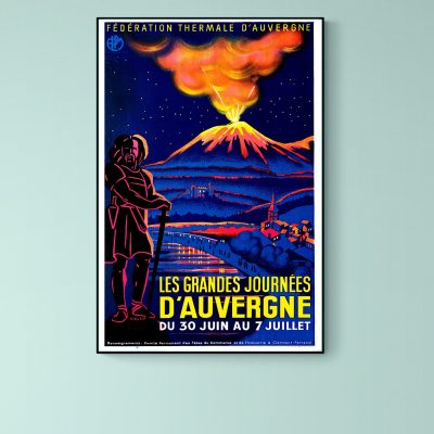 Affiche les Grandes Journées d'Auvergne - Volcan