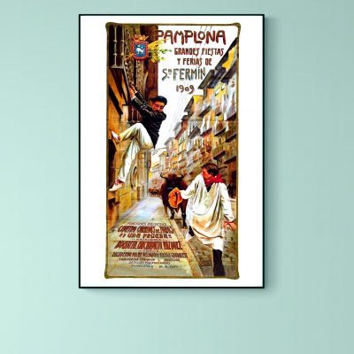 Affiche Fiesta de Pamplona - San Fermin 1909