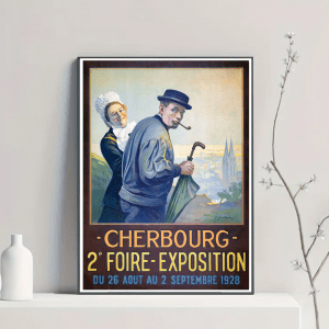 Affiche Cherbourg - Foire Exposition 1928