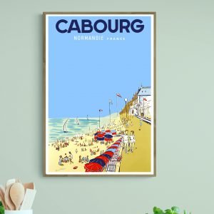 Affiche Cabourg Plage