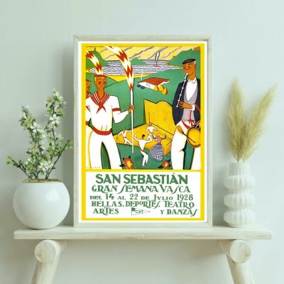 Affiche San Sebastian - Gran semana Vasca 1928