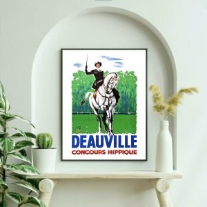 Affiche Deauville Concours Hippique