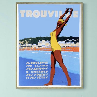 Affiche Trouville, Sa roulette