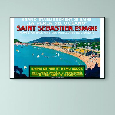 Affiche San Sebastian La Perla del Oceano