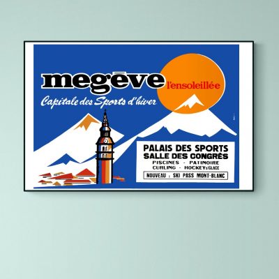 Affiche Megeve, Capitale des sports d'Hiver