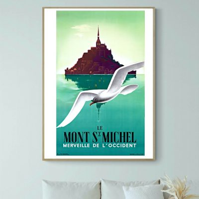 Affiche Le Mont Saint Michel, merveille de l'Occident