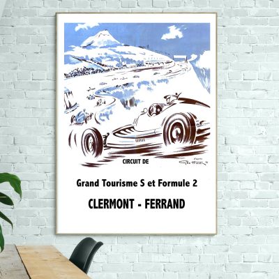 Affiche Grand Tourisme 5 et Formule 2 - Clermont Ferrand